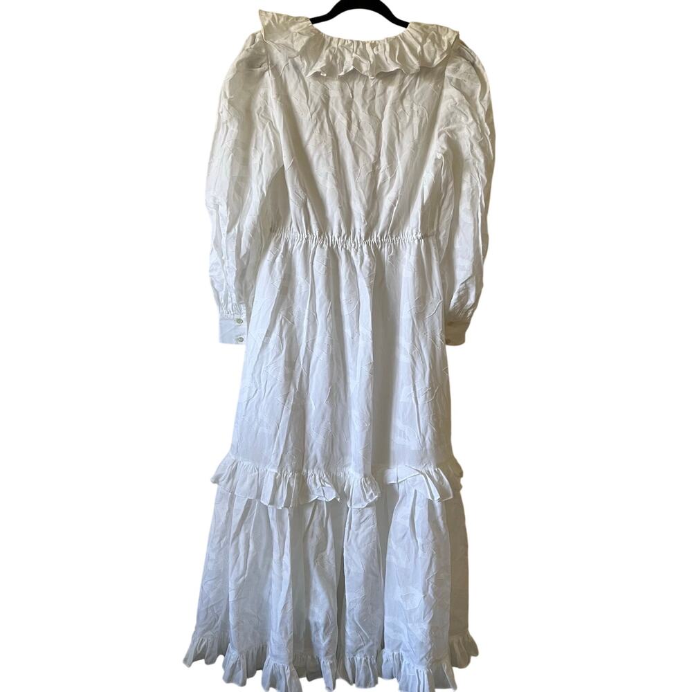 Rhode Resort maxi white dress size S lips print C10 - Picture 2 of 4